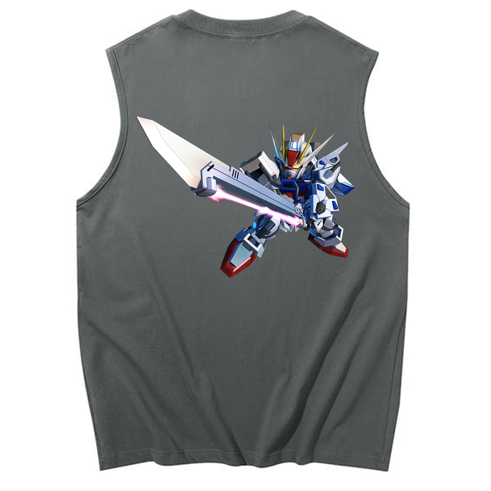 （画像用） 機動戦士ガンダム Mobile Suit Gundam コットン100％タンクトップ（背面プリント）